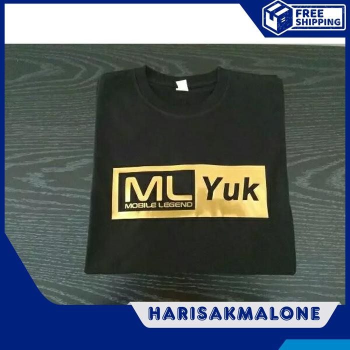 BERKUALITAS KAOS TSHIRT BAJU COMBED 30 DISTRO ML YUK MOBILE LEGENDS GAME POLOS CUSTOM INDONESIA PRIA
