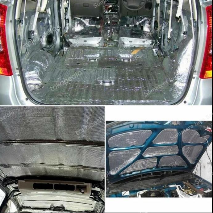 Premium BUSA PEREDAM PANAS ALUMINIUM FOIL MESIN MOBIL.SUARA ATAP TIMAH FOAM PEREDAM SUARA PANAS MOBI