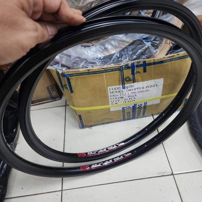 Velg Rims 20 united 2002 36hole double wall Mtb folding bmx Rims MURAH