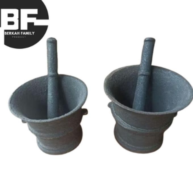 Lumpang Besi Tebal Tumbukan Jamu Besi Cor Lumpang Ulekan