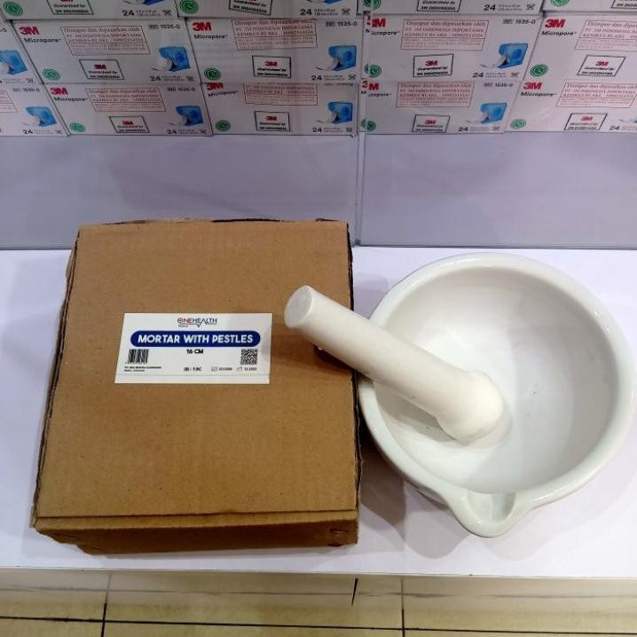 Mortir 16Cm Atau Lumpang Plus Alu Diameter 16Cm