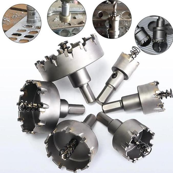 Mata Bor Hss Hole Saw Bit Set 6 Pcs Gj0108 | Bor Pelubang Kayu Plastik Metal Pvc Gypsum Multifungsi