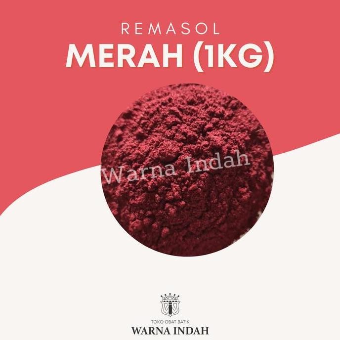 PEWARNA BATIK / PEWARNA TEKSTIL REMASOL MERAH 1KG SRA