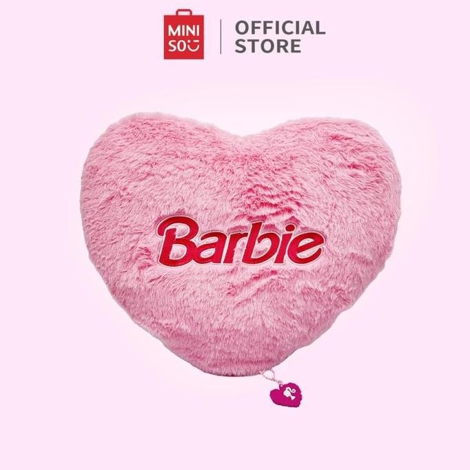 Premium Miniso X Barbie Bantal Selimut Penyimpanan Lipat Selimut Merah Muda Balmut Traveling Empuk S