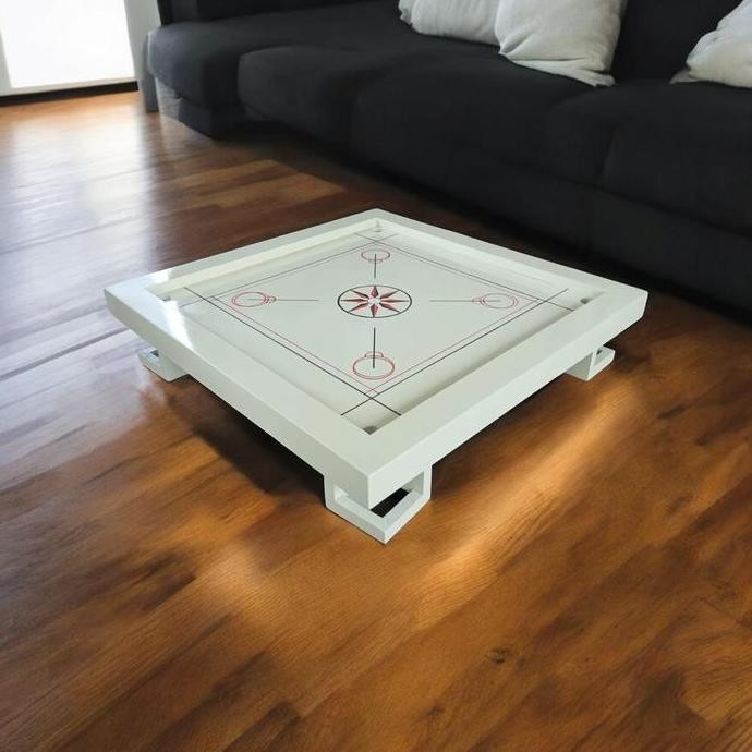 Sultan Papan Meja Karambol Kayu Premium Playwood Lis Jati 100x100cm Full Set Lengkap dengan Biji Kar