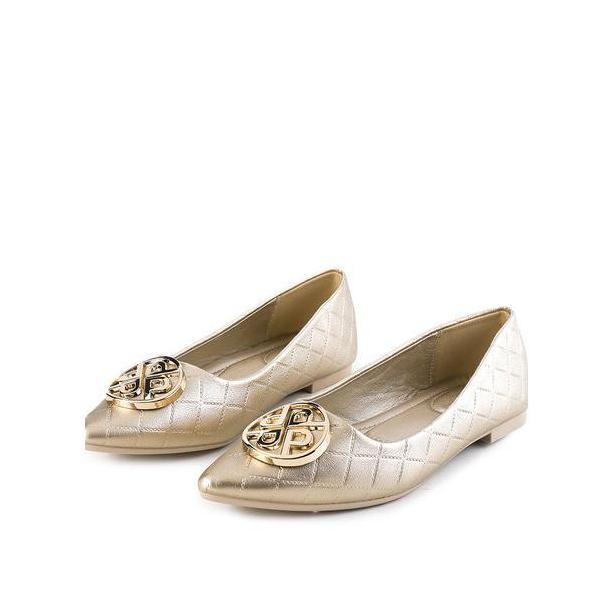 Promo Playboy Sepatu Flat Wanita Shine In Gold PB0070GL shoes COD