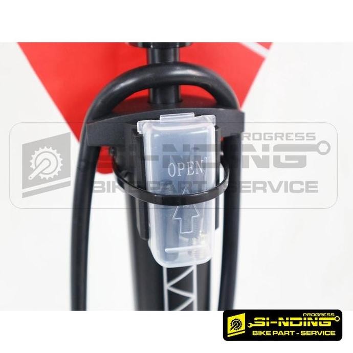 Pompa Ban Sepeda Polygon Steel Stx Floor Pump 160Psi 160 Psi Motor , Bola Pompa Lantai American Fran