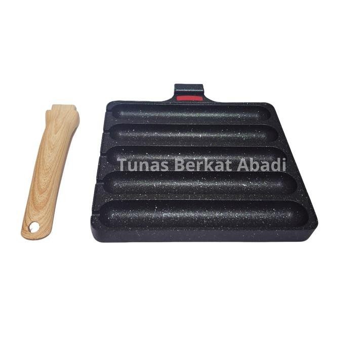 Cetakan Sosis Panjang / Panggangan Sosis Panjang / Pemanggang Sosis / Frying Pan Breakfast Serbaguna