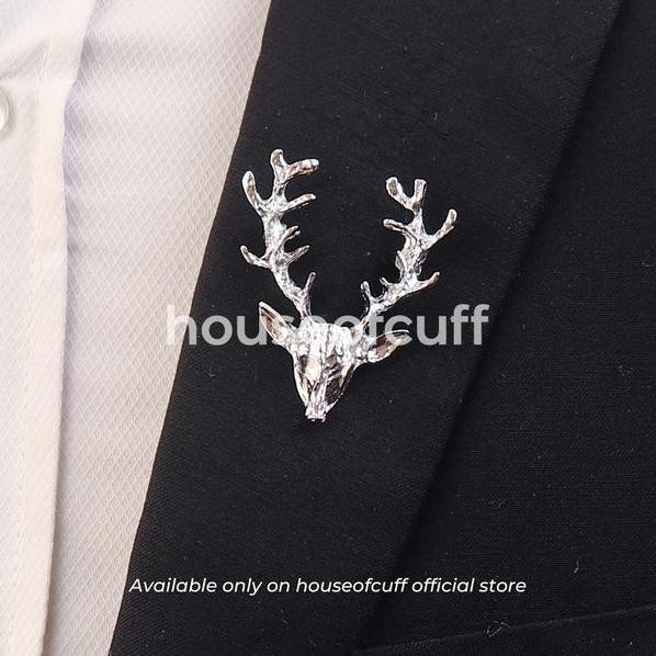 Houseofcuff Lapel Pin Brooch Rusa Deer Pin Jas