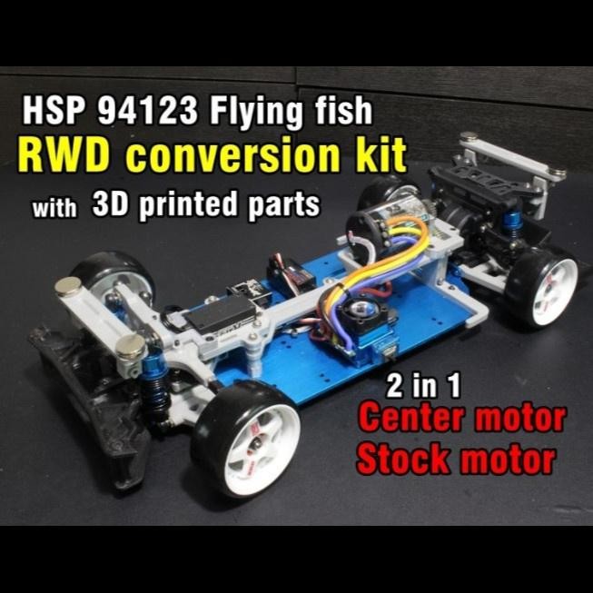 HSP 94123 Flying Fish RWD Conversion Kit 3D Print Model