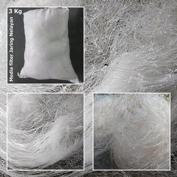 TERBARU - Jaring Nelayan 3000 Gr / 3Kg Media Filter Aquarium Koi jaring nelayan