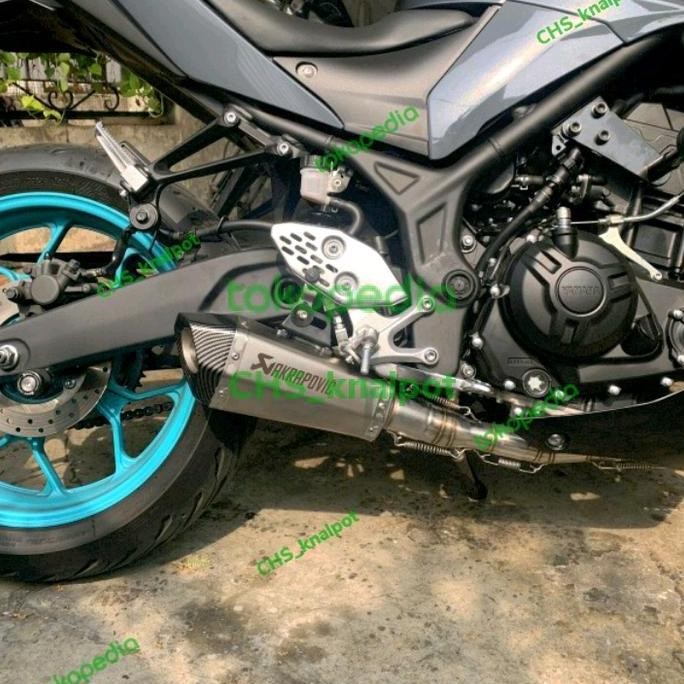 Knalpot Akrapovic conical underbelly for R25/MT25