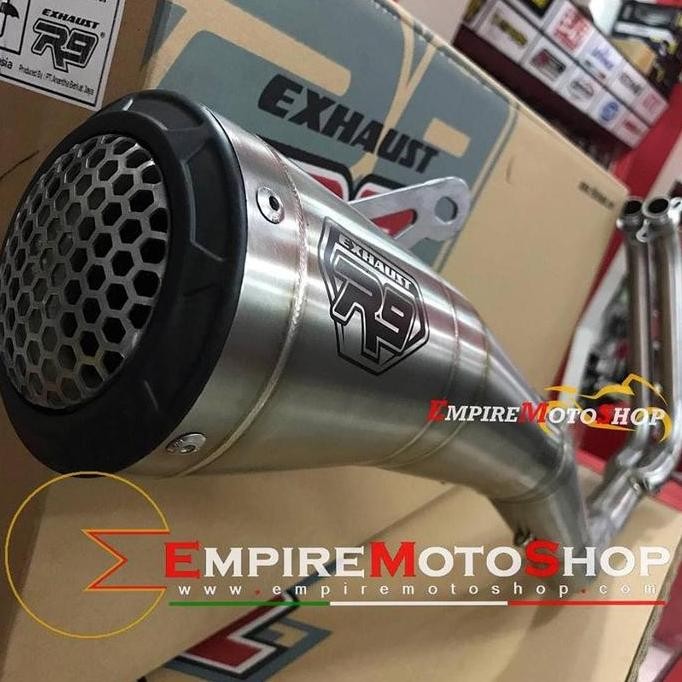 Knalpot R9 GP Ninja 250 Fi Z250 Fullsystem Stainless