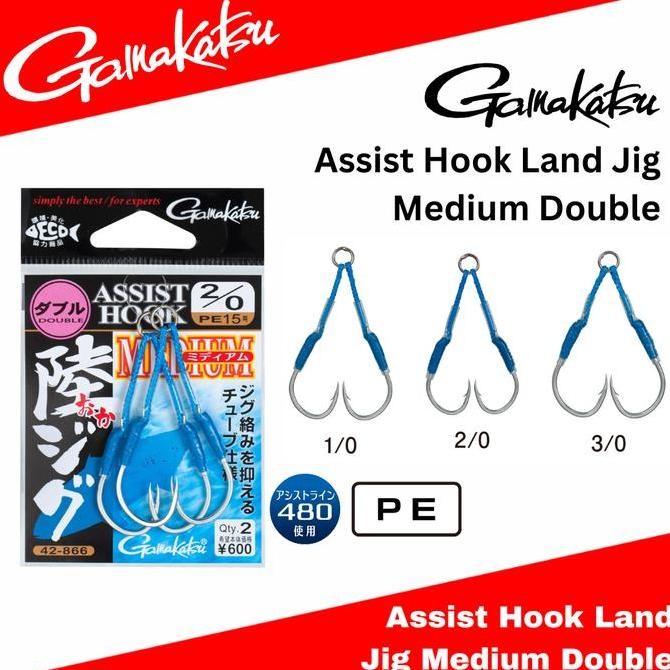 HARGA DISC - Gamakatsu Assist Hook Land Jig Medium Double