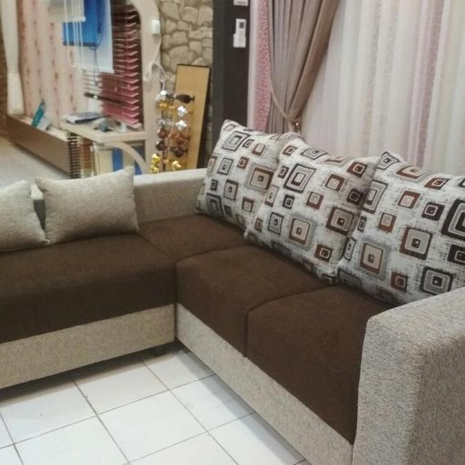 Kursi sofa tamu L minimalis, sofa minimalis, sofa, sofa l, sofa ruang tamu, sofa