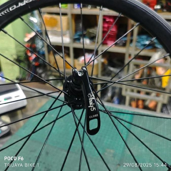 Wheelset 16 Plus 349 Rim Brake GT HALF5 Rims Litepro Old 74/130 Hitam Rimbrake Spoke Stainless Ringa