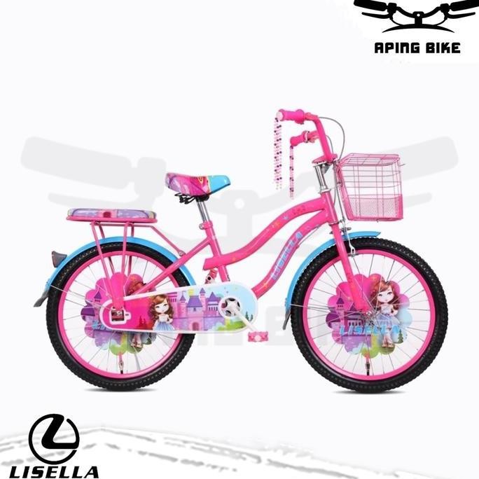 Sepeda Lisella 2005 20" Sepeda Anak Perempuan Sepeda Mini Keranjang