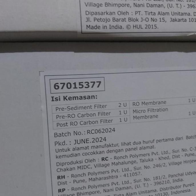 Filter Pureit Ultimate Gkk2 Gkk 2 Pureit Ultimate 1020 Dan Ultimate Slim 418