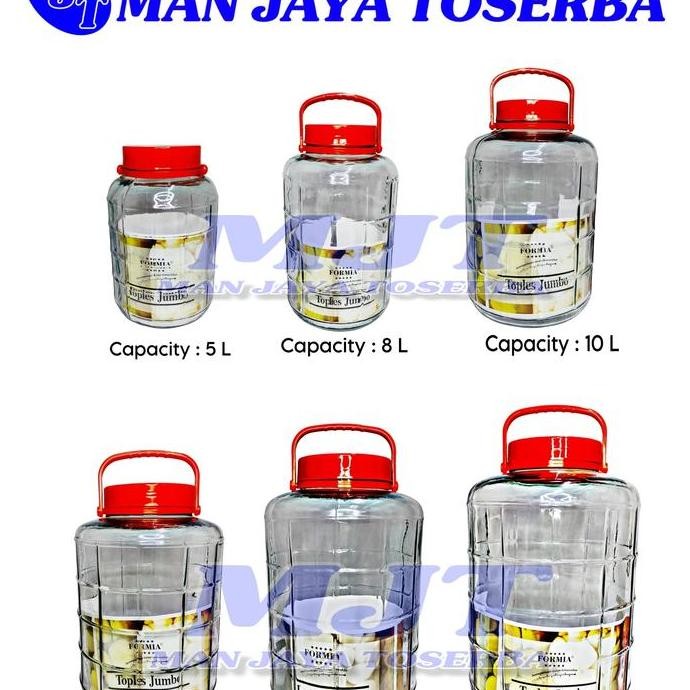 Toples Asinan / Toples Obat / Toples Kaca 15 Liter Homeline