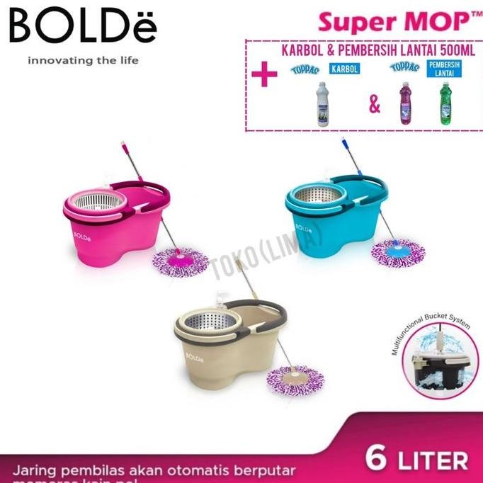 Alat Pel Bolde Super Mop Macan Stainless Bolde Macan Bolde Original