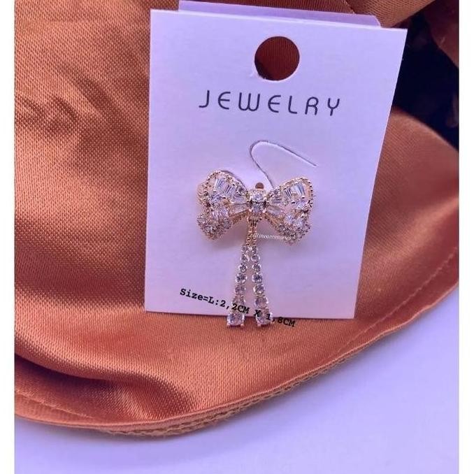 Bros mini bros kecil bros jilbab bros premium zirconia pin bros penjepit kerah & bros