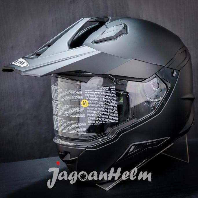 ZEUS HELM ZS-913 - ZEUS 913 | ZS913 SUPER MOTO SOLID | FLAT DOUBLE VISOR