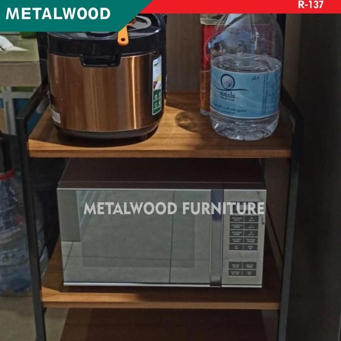 rak minimalis/ rak microwave/oven/ meja dapur