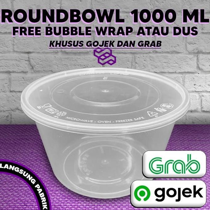 Thinwall Mangkok Bulat 1000 ml / Thinwall Roundbowl 1000ml
