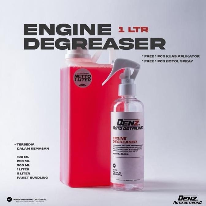 ENGINE DEGREASER 1LITER PEMBERSIH KERAK MESIN DENZ AUTO DETAILING