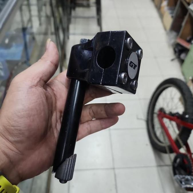 tiang stang bmx rotor GT hitam baut bolong GT BMX