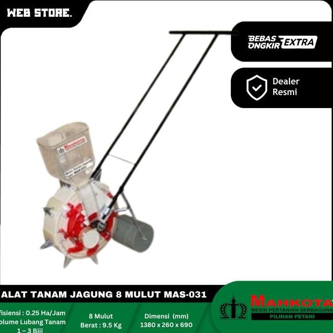 JERICOMM Alat Tanam Jagung 8 Mulut Mahkota MAS 031 Alat Tanam Biji-Bijian Mahkota MAS-031
