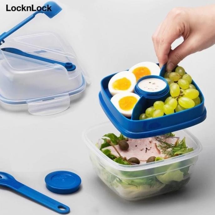 Locknlock Exclusive Kotak Makan Salad To-Go 950Ml - Hsm8440