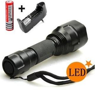 ENRIO- PAKET SET ORIGINAL SENTER POLISI TAFFWARE C8 4000 LUMENS SUPER TERANG