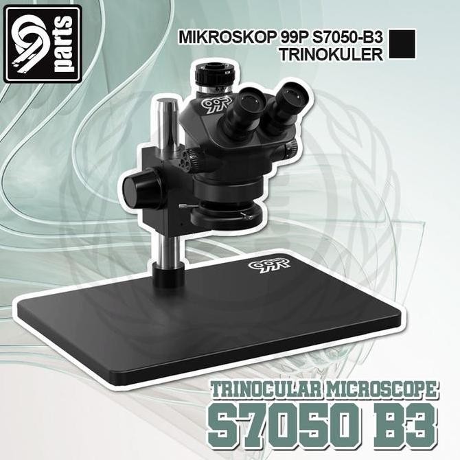 ENRIO- Mikroskop Trinokuler 99P S7050 B3 + Lensa CTV Plus Lampu Mikroskop Original High Quality
