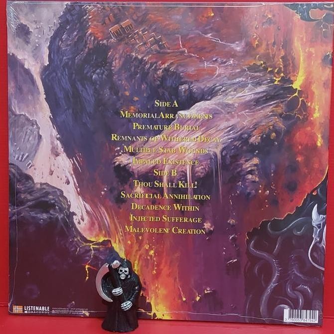 Vinyl Malevolent Creation The Ten Commandments Piringan Hitam Warna Rare Koleksi Original