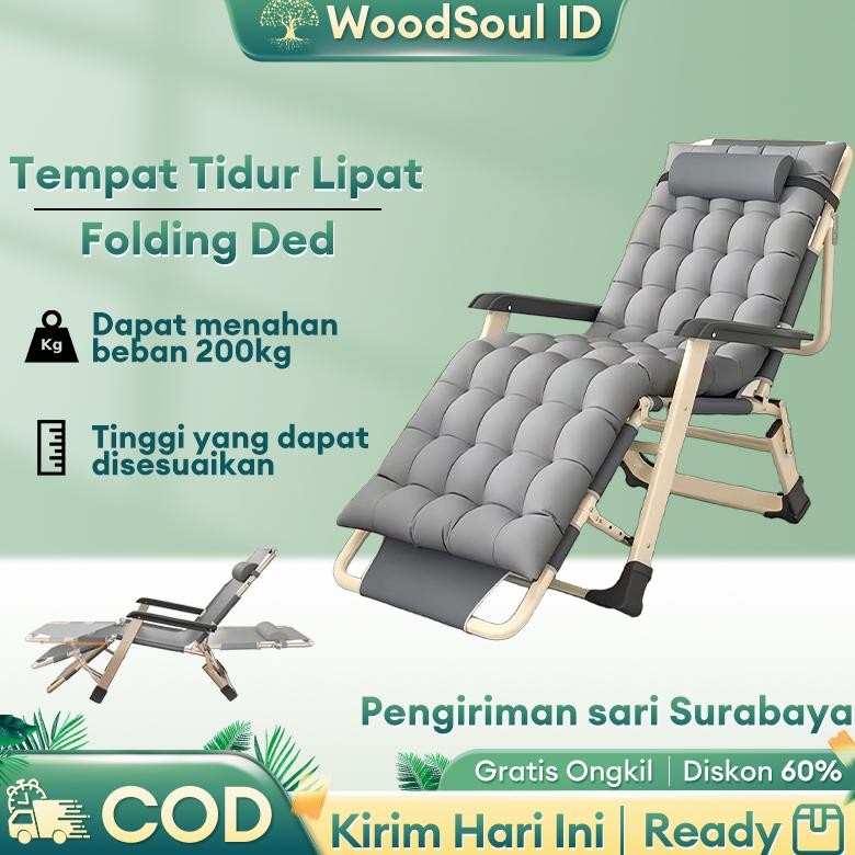 Kursi Malas Tempat Tidur Lipat Dengan Kas Kursi Malas Tempat Tidur Lipat
