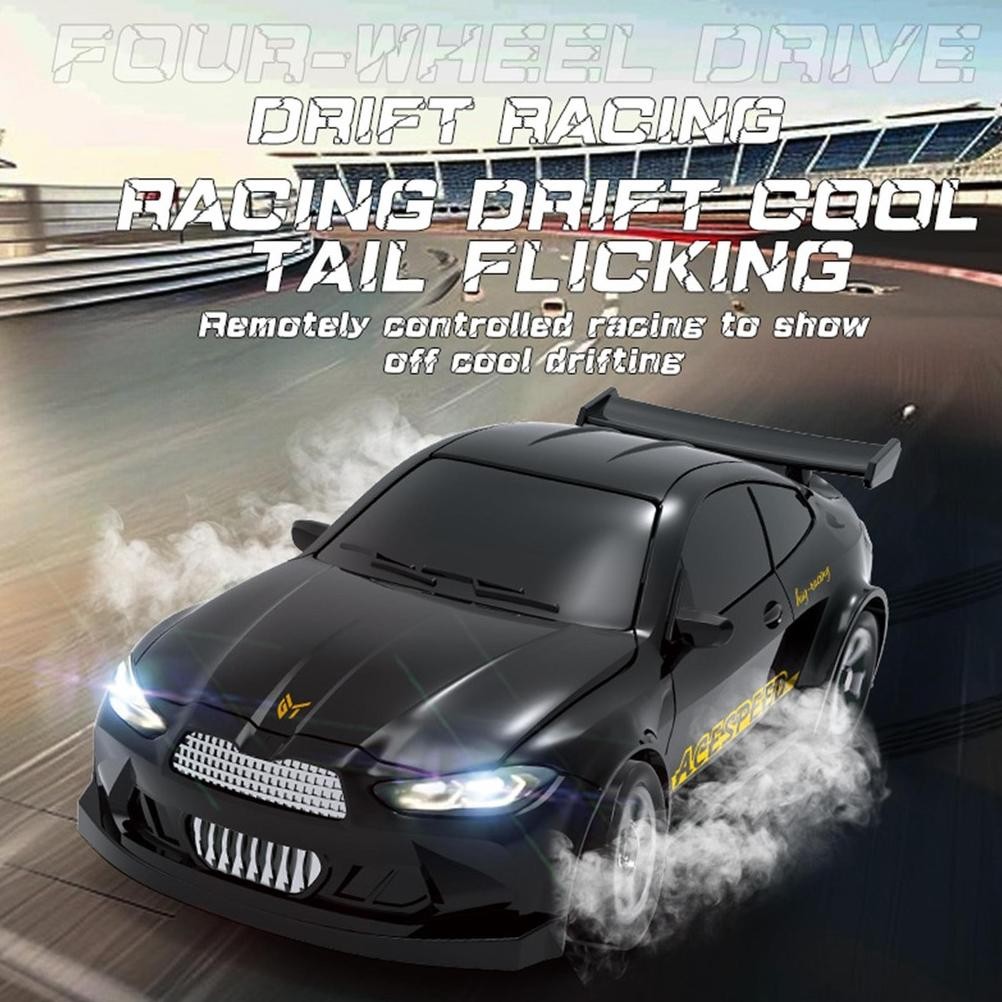 Mobil RC Mini Desktop Drift Car 1:64 Sport 4WD Full Propo
