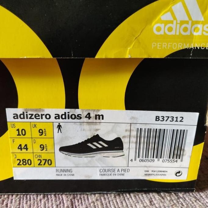 Adidas Adizero Adios 4 Original Salee