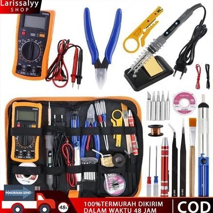 FEVERFEW PAKET SOLDER LENGKAP 60 WATT DAN AKSESSORIS CEPAT PANAS SUHU BISA DIATUR Solder Listrik 1 S