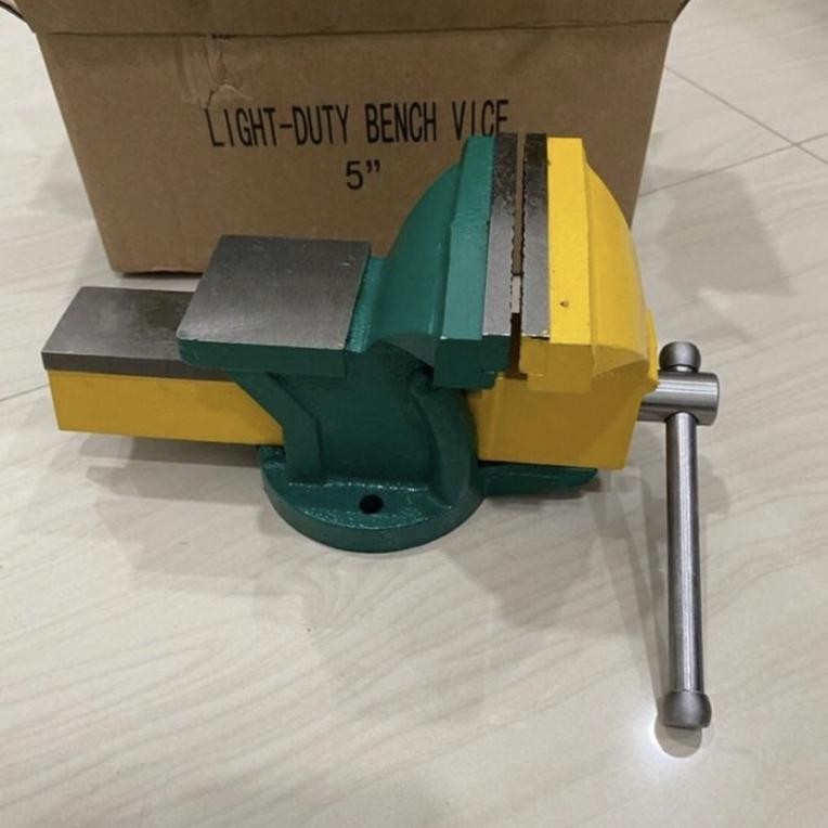 EDELWEIS Bais meja 5 inci. Bais jepit besi Catok paron ragum Bench vice 5 jepit penjepit besi