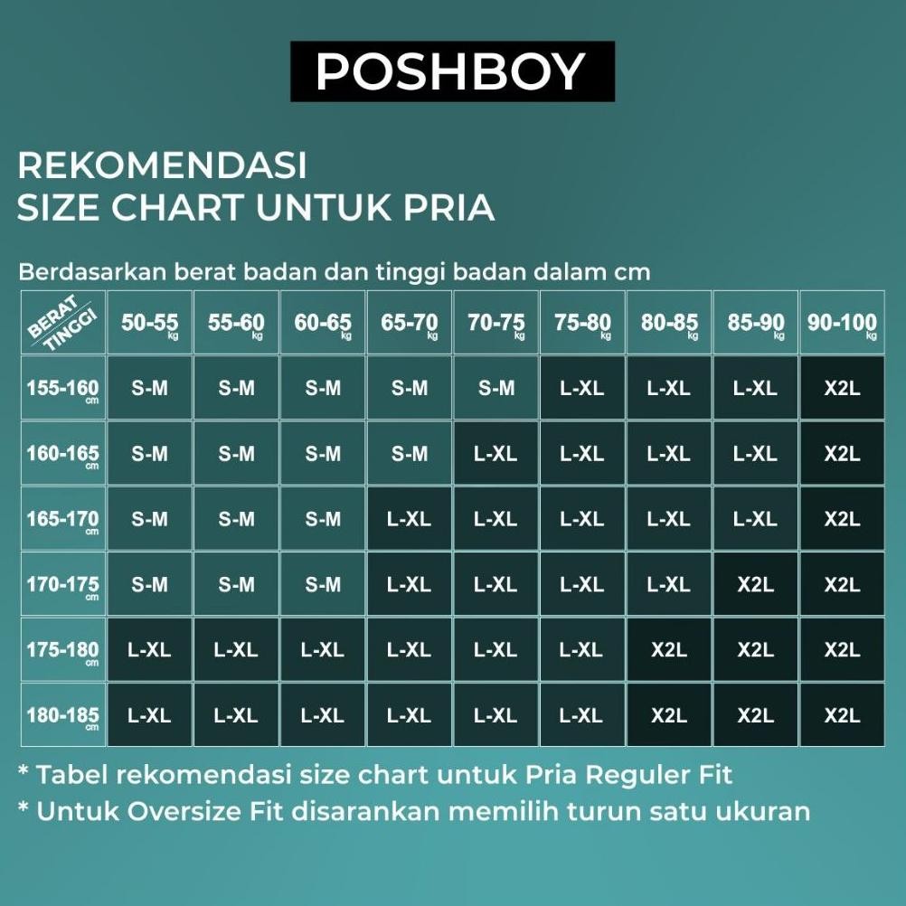 POSHBOY Polo Shirt Oslo - Kaos Kerah Pria Lengan Pendek