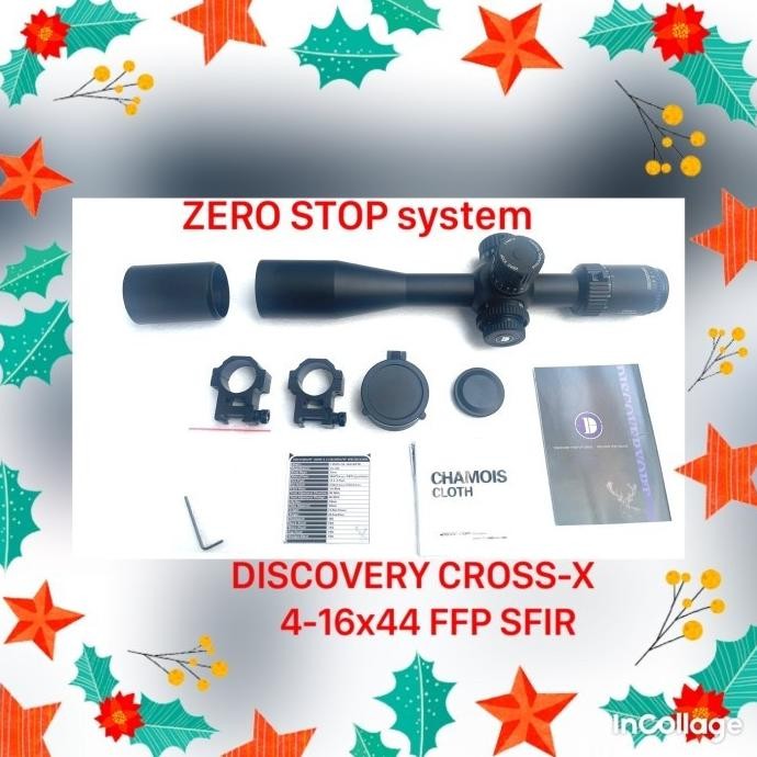 FEVERFEW Teleskop Discovery Cross-X 4-16x44 FFP SFIR  Zero stop terbaru