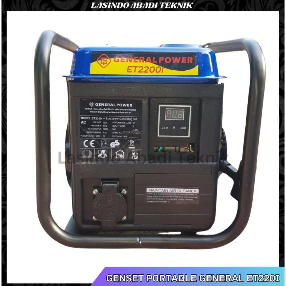 albertGokil Genset Generator Bensin 1300 Watt Portable ET2200I ET 2200 I General