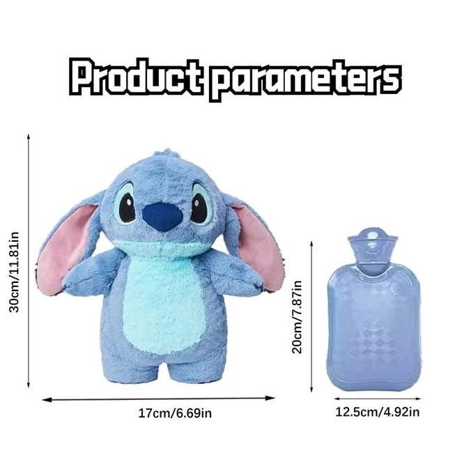 Kantong penghangat tangan Stitch Tipe injeksi air Hot Water Bag bantal penghangat perut haid PAS
