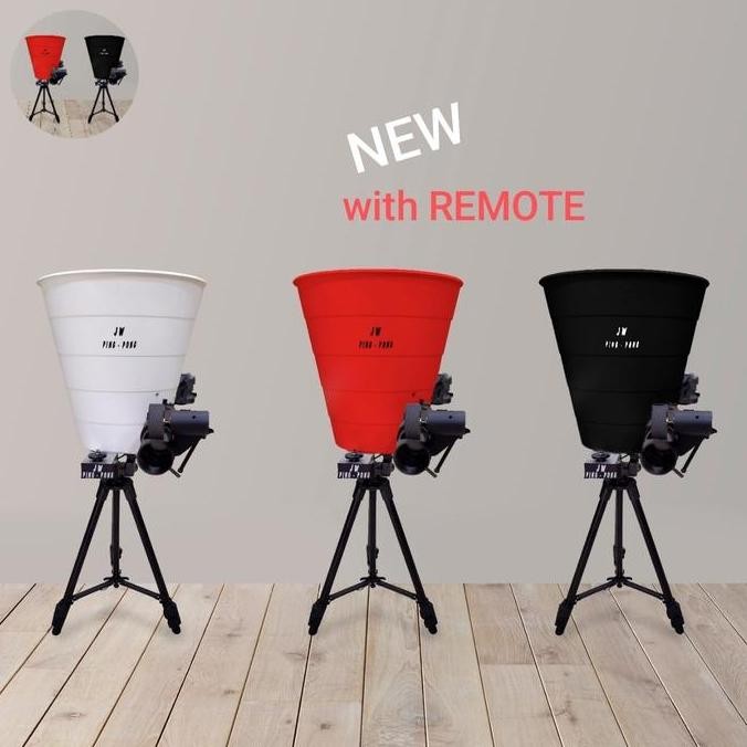 New Jw Robopong Robot Pingpong Pelontar Bola Tenis Meja Indoor Dengan Remote Control & 3 Pilihan War