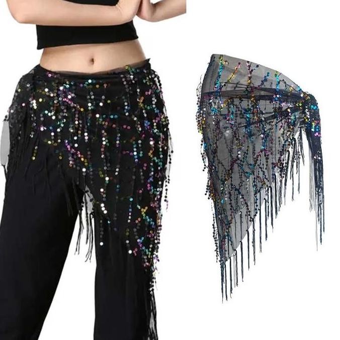 Selendang Belly Dance Belly Dance Belt Aksesoris Belly Dance Belt Belly Dance Rumbai Sabuk Tari Peru