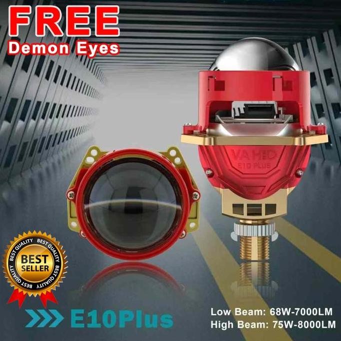 Promo E10 Plus Satuan - 3.0 LED Projector Lens Vahid E10 Plus Satuan | Biled Projector Biled Projie 