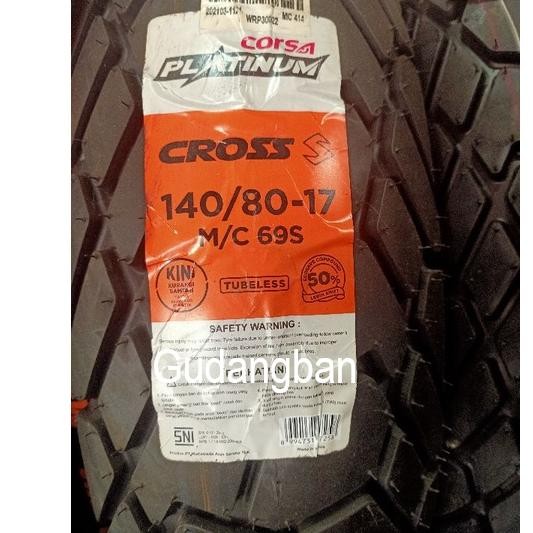Baru (RING 17 ) CROSS S - CORSA PLATINUM SEMI TRAIL Motor Bebek Sport UKURAN 70 80 90 100 110 120 13