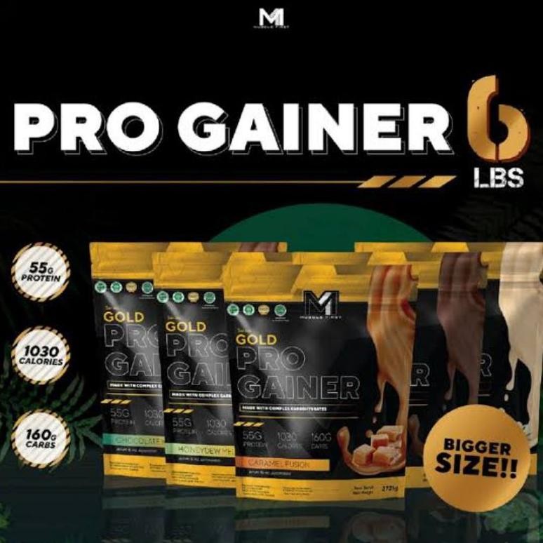 Musclefirst Gold Pro Gainer 6 Lbs Susu Gym Menaikkan Berat Badan Original