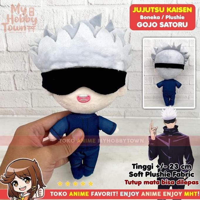 Boneka Anime Jujutsu Kaisen : Gojo Satoru Plushie Doll